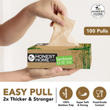 Honest Home 2-Ply Bamboo Tissue Paper Box | 600 Pulls | 100 Pulls x 6 Boxes | Soft And Highly Absorbent | 100% Natural