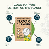 Powder-To-Liquid Floor Cleaner - 5 Refills - 2.5 Liters Liquid Floor Cleaner