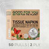 2Ply Napkin Tissue Box 50 Pulls - (Pack of 4)